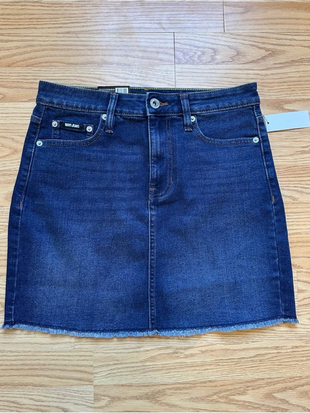 DKNY Dark Blue Denim Mini Skirt